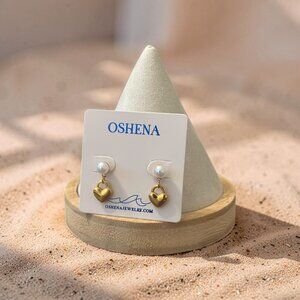OSHENA Freashwater Pearl Heart Earrings